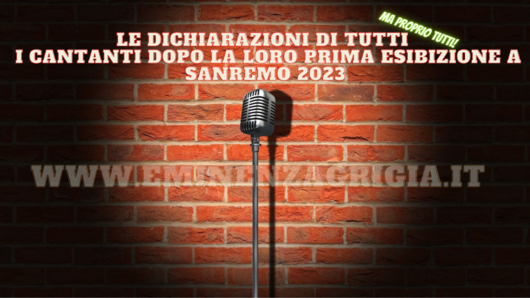Sanremo 2023: le prime dichiarazioni dei 28 cantanti in gara